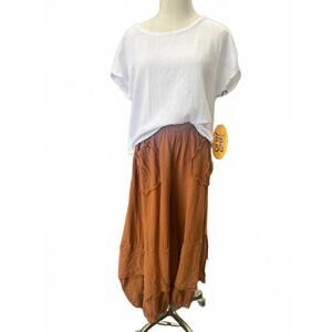 NEW OH MY GAUZE! cotton gauze pant in cinnamon